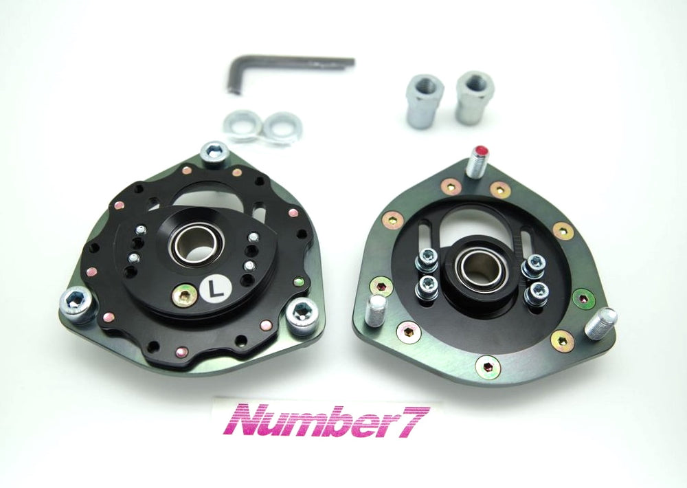 Number 7 Performance Front Strut Mount Kit V2 for Nissan Skyline GC10 Hakosuka / GC110 Kenmeri / Datsun 510