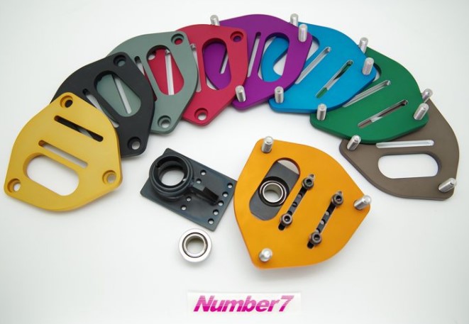 Number 7 Performance Front Strut Mount Kit Version 1 for Skyline Hakosuka / Kenmeri / Datsun 510