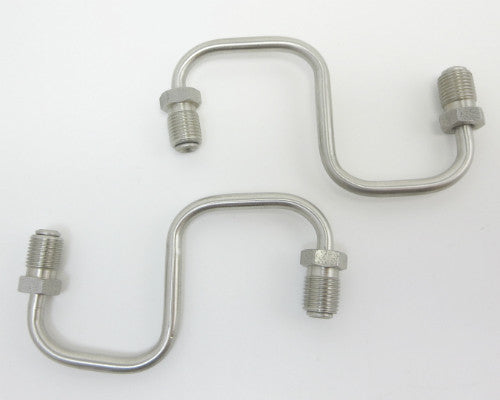 Front brake inlet pipe set stainless steel