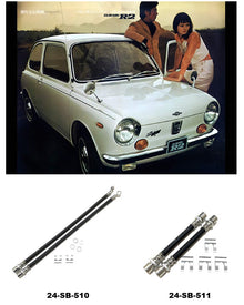  Brake Hose Set for Subaru R2 1970-'72