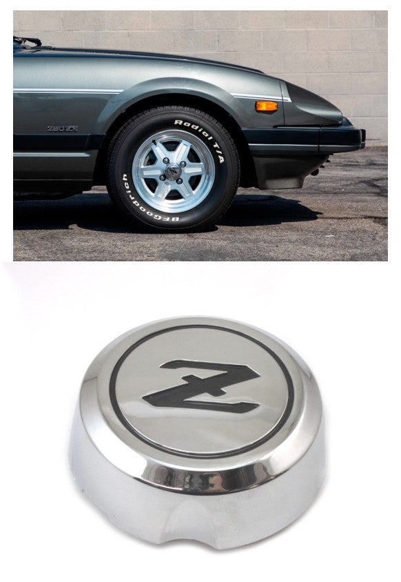 Center Cap for 1982-83 Datsun 280ZX Aluminum Wheel Reproduction Sold individually