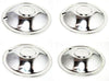 Reproduction Hub Cap Set for Subaru 360 Deluxe Sedan High Polished Stainless Steel