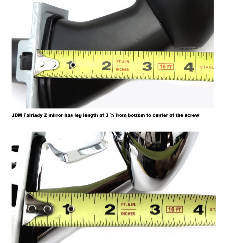 M10x1.25 Early Chrome Mirrors For Yamaha AT CT DT IT LT RD
