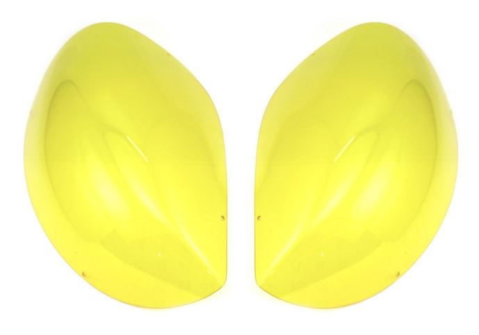 Replacement Lens Set for Genuine Nissan Headlight Cover Frame Transparent Yellow Type for Datsun 240Z / 260Z / 280Z