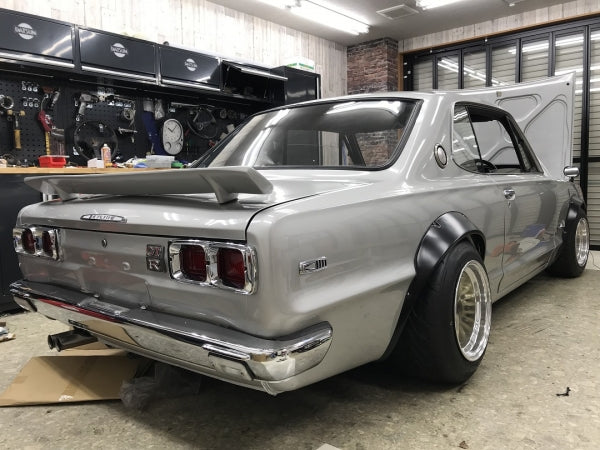 Wide fender flare set for Nissan Skyline Hakosuka 2D HT