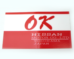"OK" Decal for Datsun 240Z / 260Z / 280Z / 510