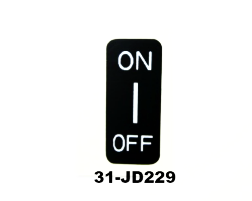 Hazard switch decal for Datsun 240Z series 1