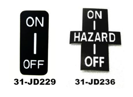 Hazard Switch Decal for Datsun 240Z