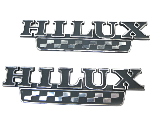 Fender emblem set for Toyota "Hi-Lux," NOS