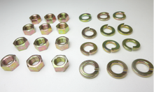  M10 nut and lock washer for front and rear strut tower set of 12 for Japanese vintage cars