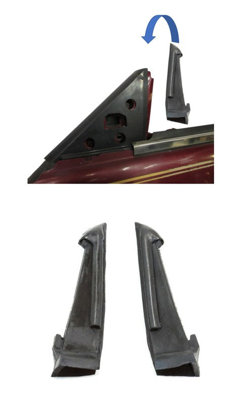 Side Mirror Vertical Window Channel Seal Set for Nissan 300ZX Z31