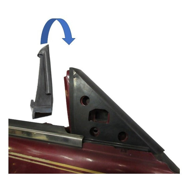Side Mirror Vertical Window Channel Seal Set for Nissan 300ZX Z31
