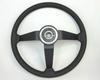 Restored steering wheel for Datsun 260Z and 280Z, leather wrapped