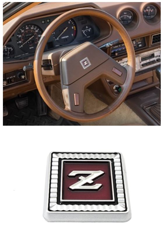 Steering Wheel Emblem for Datsun 280ZX S130 Reproduction