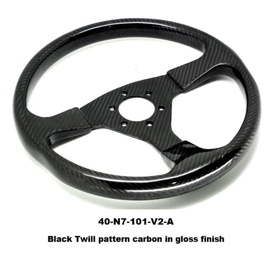 Number 7 Dry Carbon Fiber Steering Wheel V2 (Twill Pattern)
