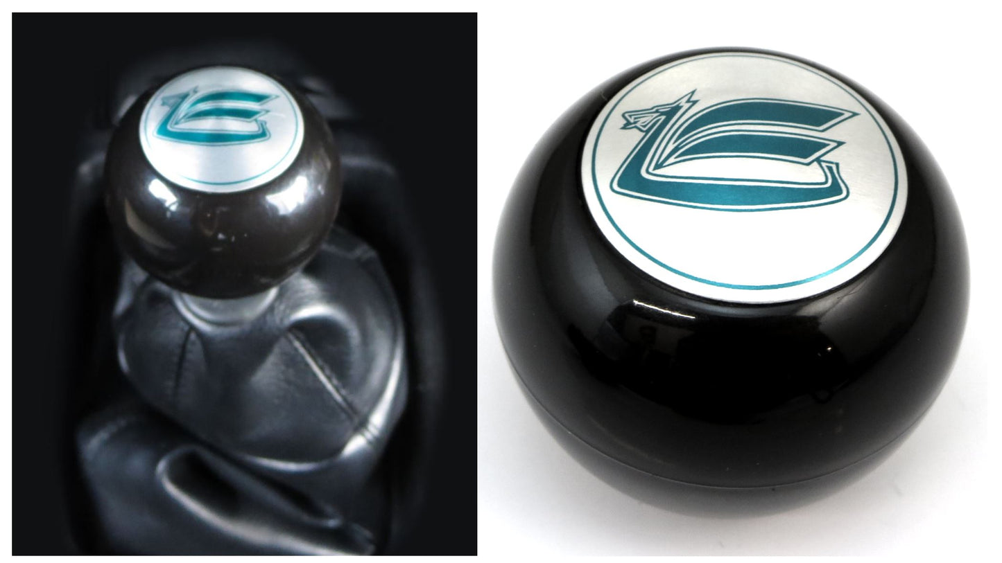 Shift Knob Black with Green Logo for Vintage Toyota Celica