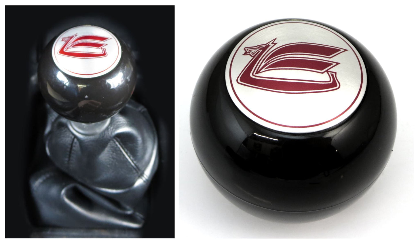 Shift Knob Black with Red Logo for Vintage Toyota Celica