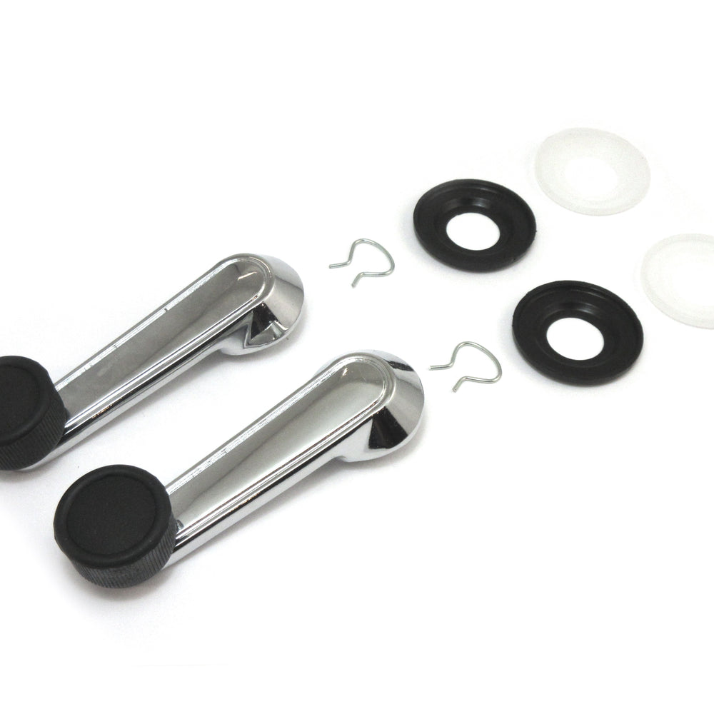 Window Crank Handle & Washer Set, Black for Toyota Celica A20~A35 / Corolla E20~E55