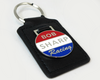 Bob Sharp Racing leather key fob