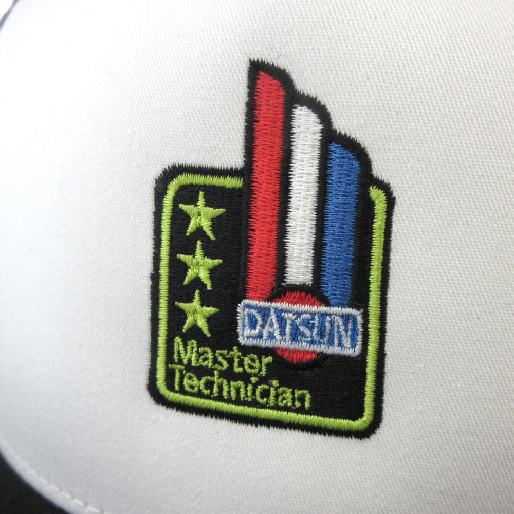 Datsun Master Technician Patch Black Classic Trucker Style Hat  NEW!!!!!