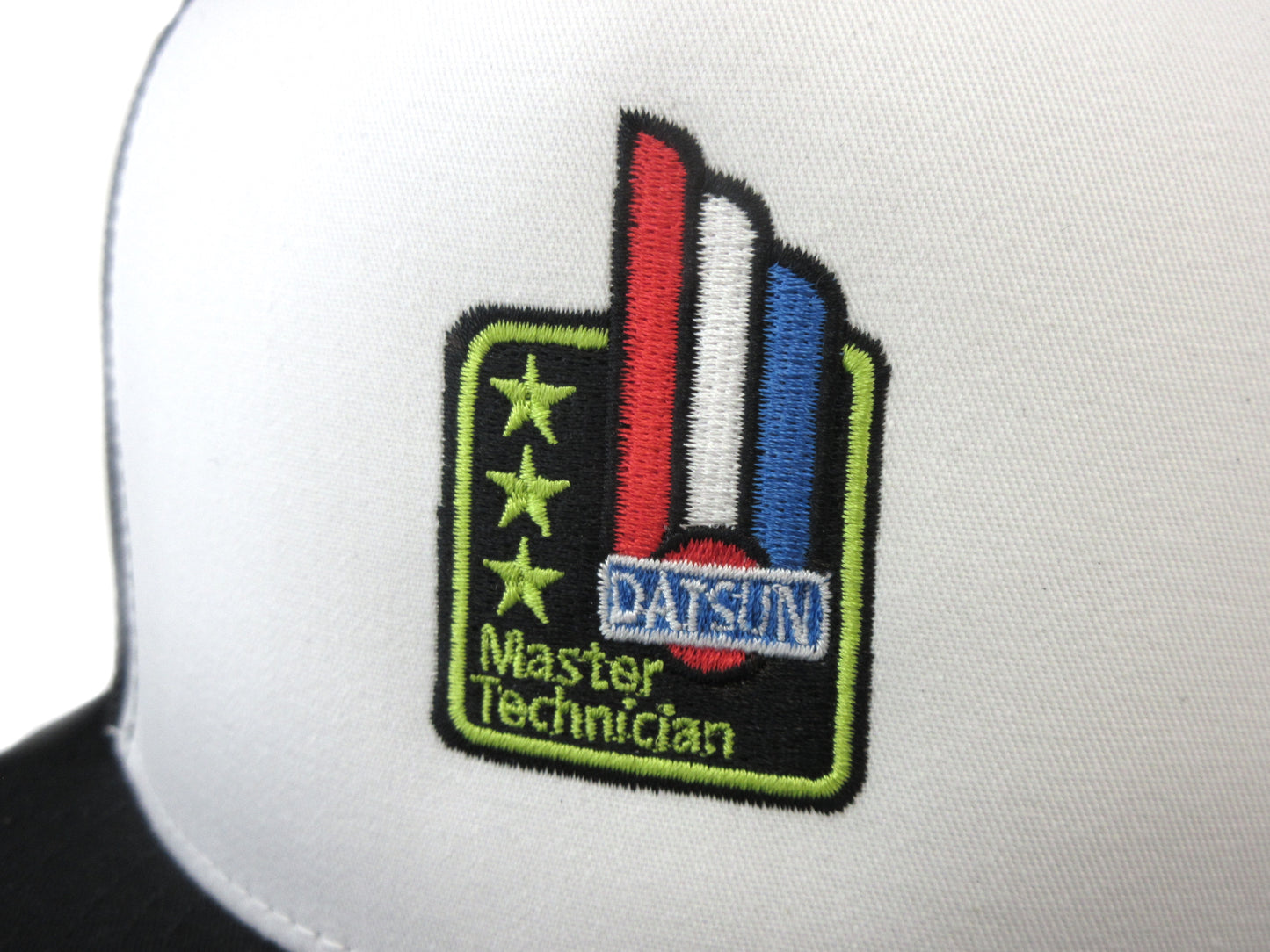 Datsun Master Technician Patch Black Classic Trucker Style Hat  NEW!!!!!