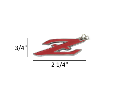 Datsun "Z" Emblem Keychain, Red