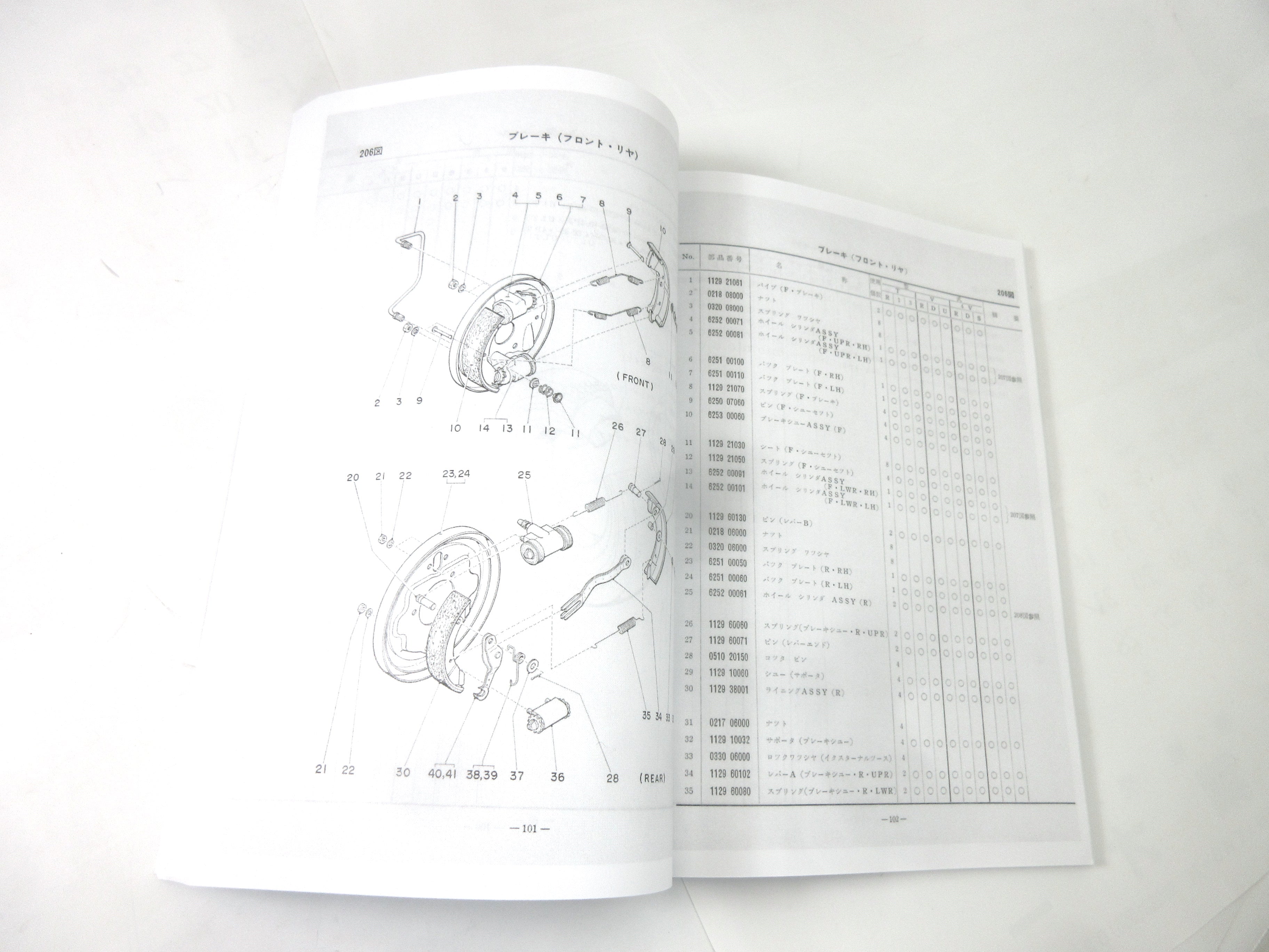 Subaru 360 Sambar JDM RHD 1967-68 ( K153 / K154 / K163 )Parts List