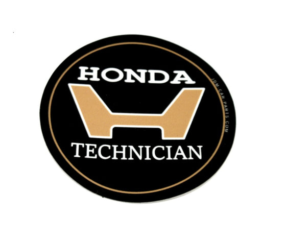 Honda Vintage Style Technician Decal Round Shape