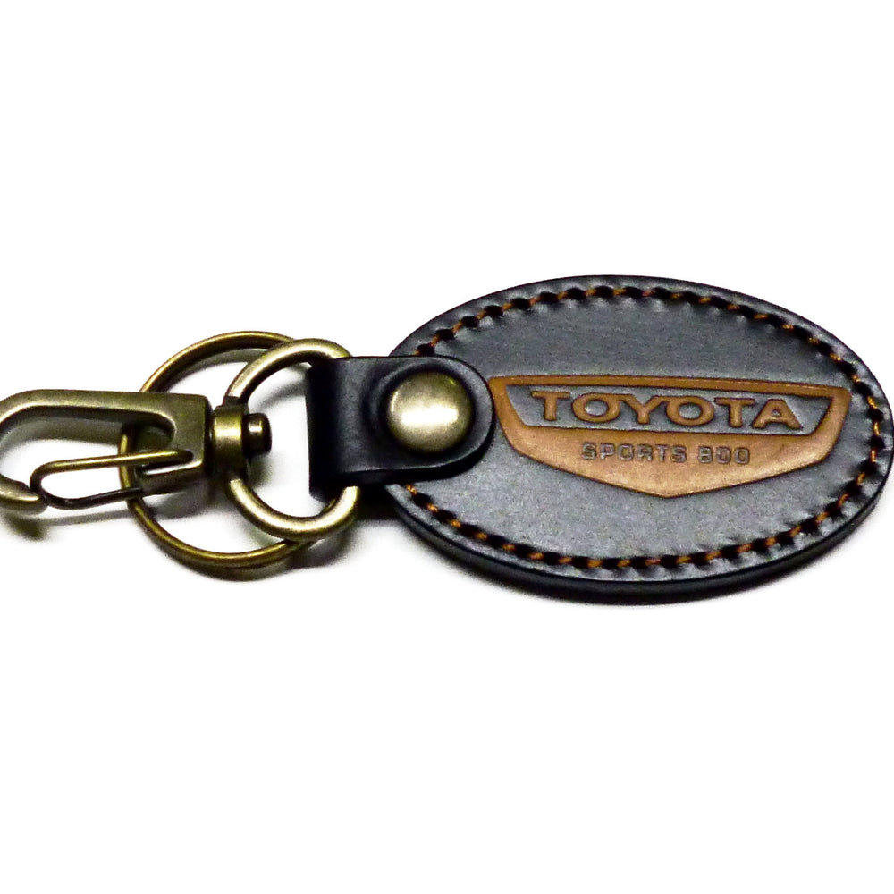 Toyota Sports 800 Brown Leather Key Fob