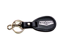  Toyota Sports 800 black leather key with silver emblem fob / key ring / key chain