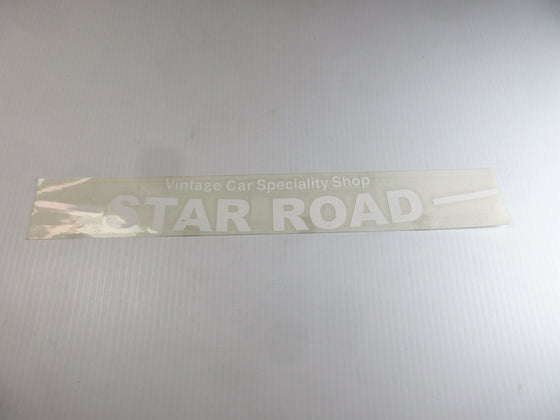Star Road Windshield Decal Curved Type