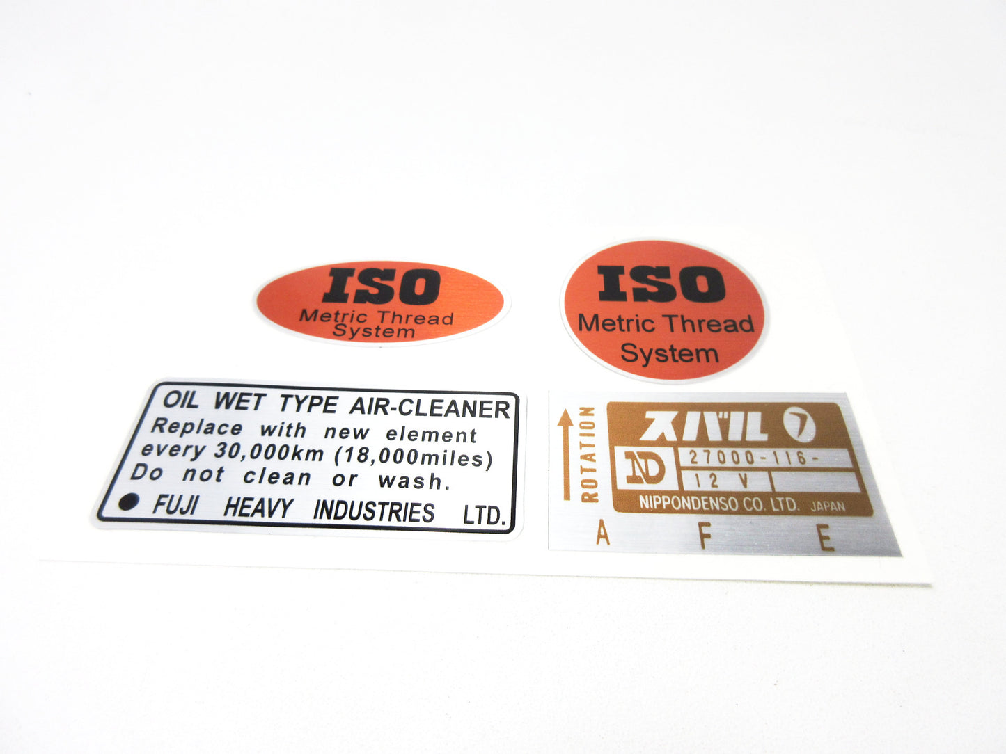 Complete Decal Set for Subaru 360 Sedan