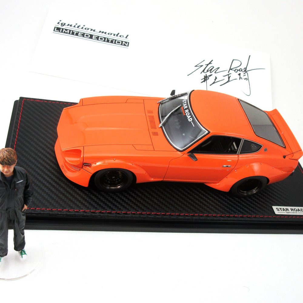 Star Road Super Wide Body Car by Ignition Model 1/18 Limited Edition with Shoji Inoue Figure