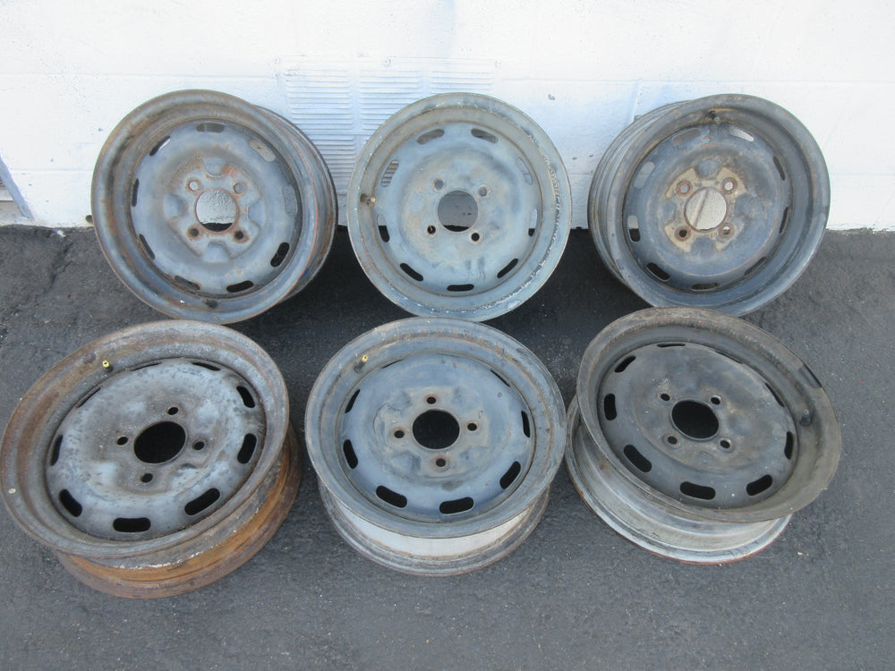 Used Genuine Nissan OEM Steel Rims / Wheels for Datsun 240Z / 260Z / 280Z / Skyline (SOLD INDIVIDUALLY)