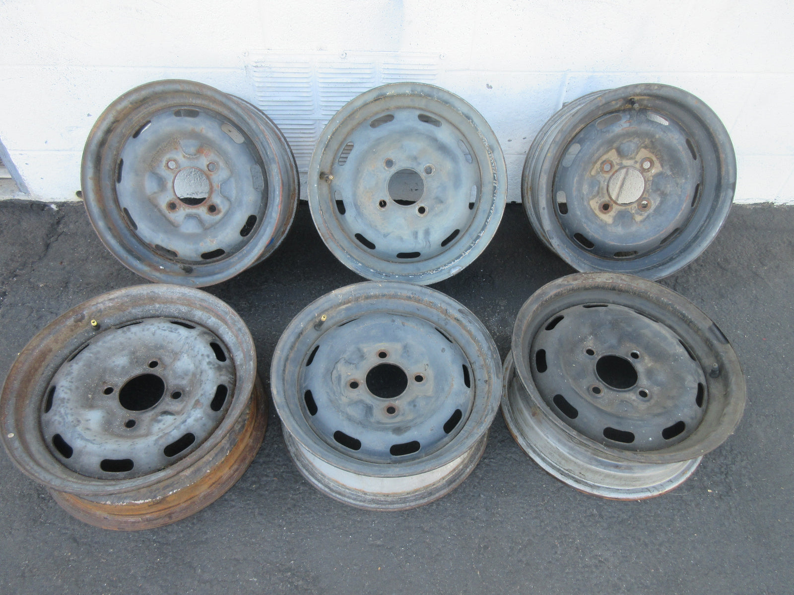 Used Genuine Nissan OEM Steel Rims / Wheels for Datsun 240Z / 260Z / 2 ...