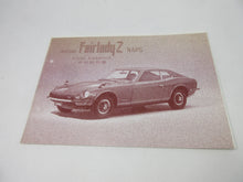  Nissan Fairlady Z A-S30/A-GS30 Coupe/2/2 L/2/2 Owner's manual 9/1975 Edition Reprint