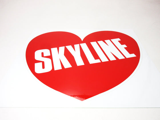 "Skyline Heart" Large decal for Nissan Skyline cars