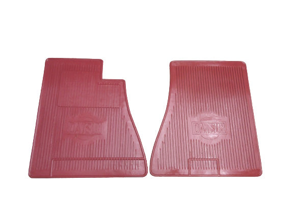 Datsun 510 LHD Red Rubber Front Floor mat set NOS NLA LAST ONE!