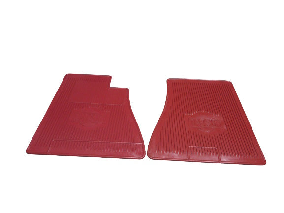 Datsun 510 LHD Red Rubber Front Floor mat set NOS NLA LAST ONE!