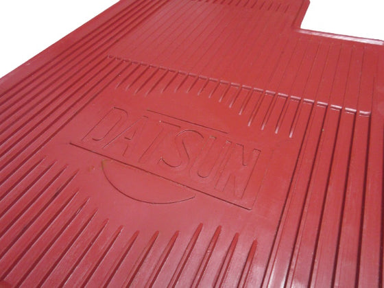 Datsun 510 LHD Red Rubber Front Floor mat set NOS NLA LAST ONE!