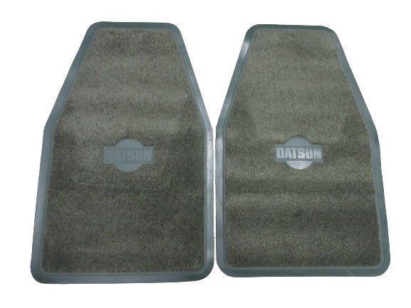 Datsun 200SX Green Rubber Front Floor Mat Set NOS NLA