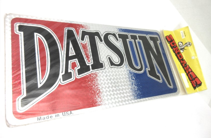 Vintage Datsun license plate