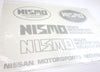 Vintage Genuine Nissan NISMO Decal Kit 99992-RN020 Silver NOS