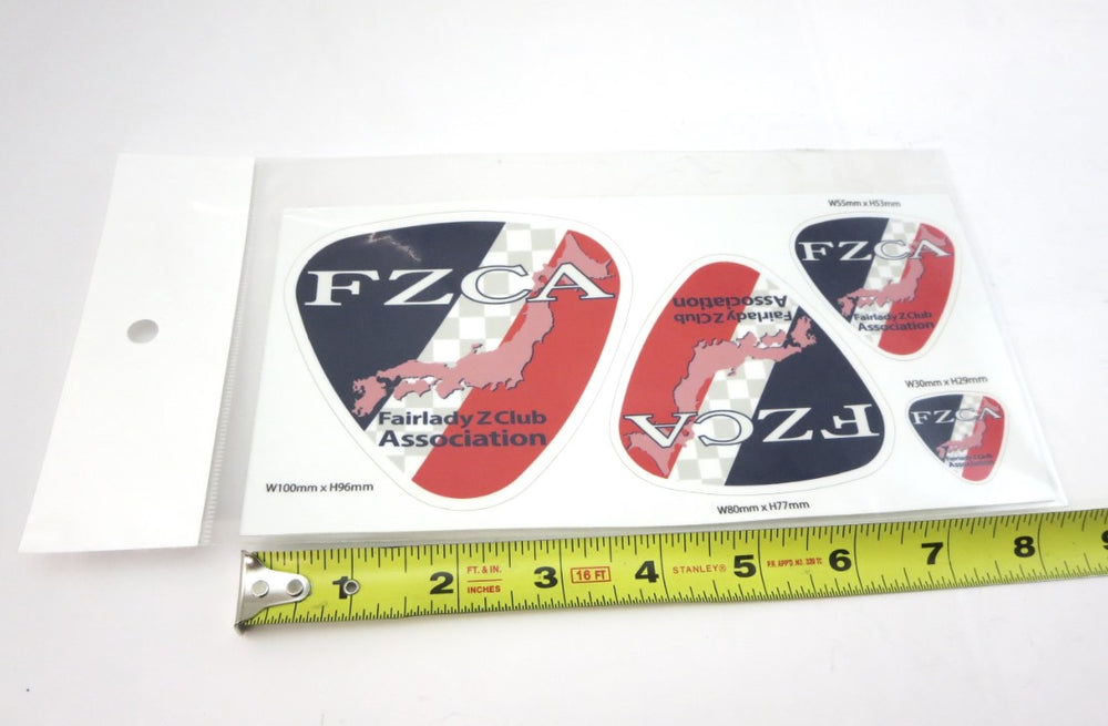 Vintage Genuine FZCA Fairlady Z Club Association Decal Kit NOS