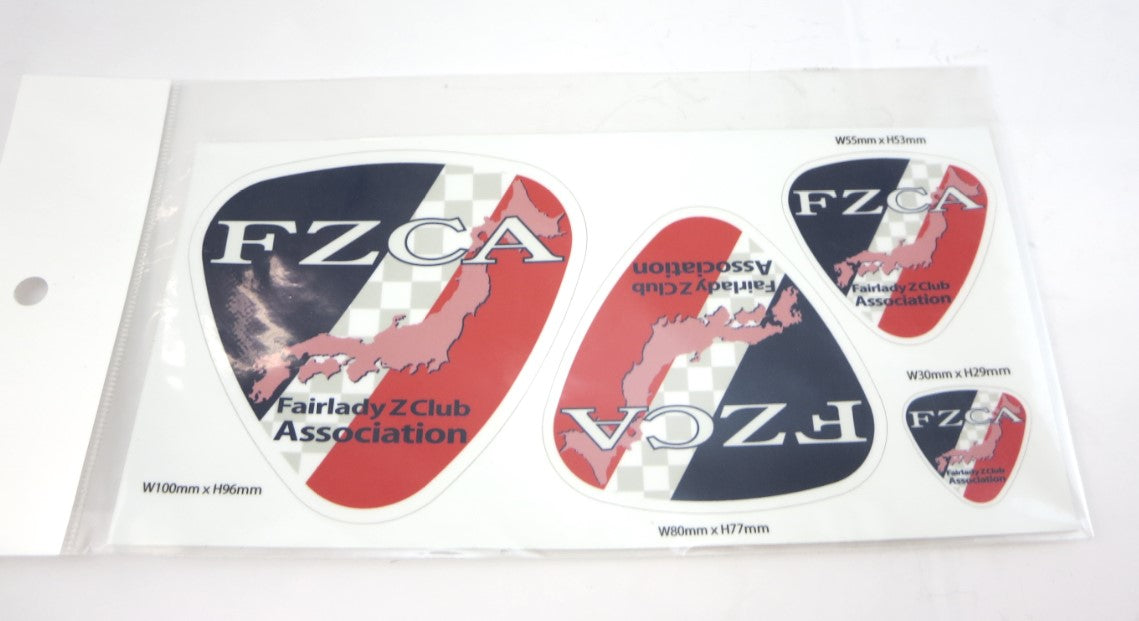 Vintage Genuine FZCA Fairlady Z Club Association Decal Kit NOS