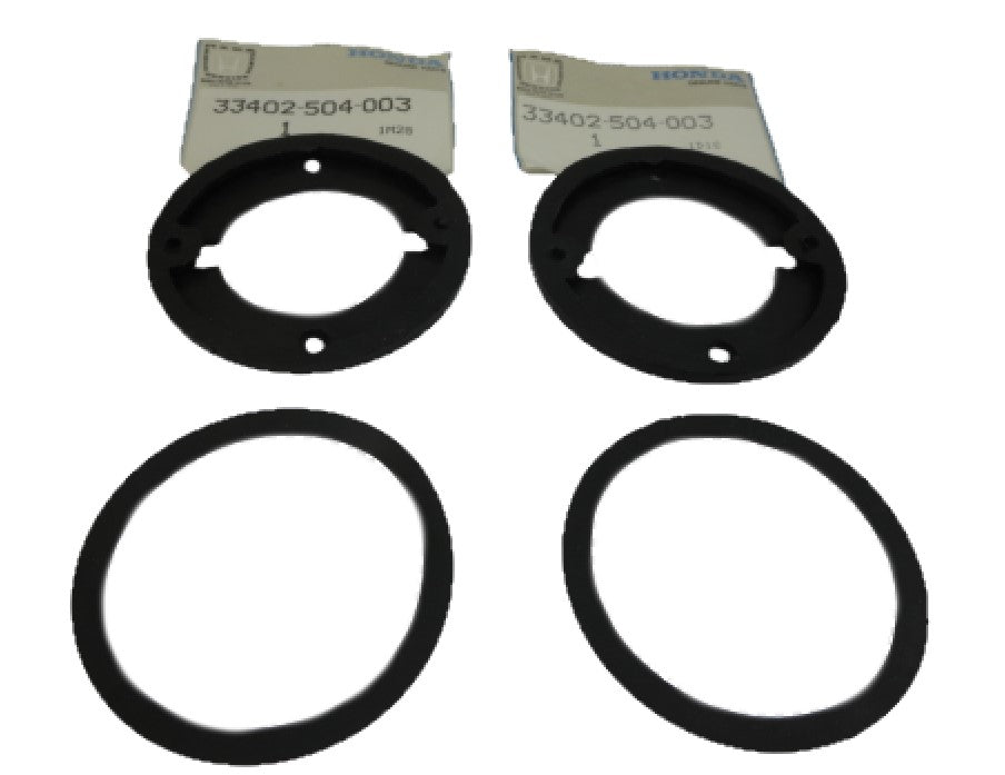 Front Turn Lamp Gaskets and Base Seal Set NOS for Honda S500 S600 S800