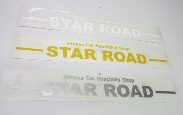 Star Road Windshield Decal Straight Type