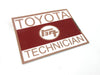 Toyota Vintage Style Technician Decal Rectangular Shape