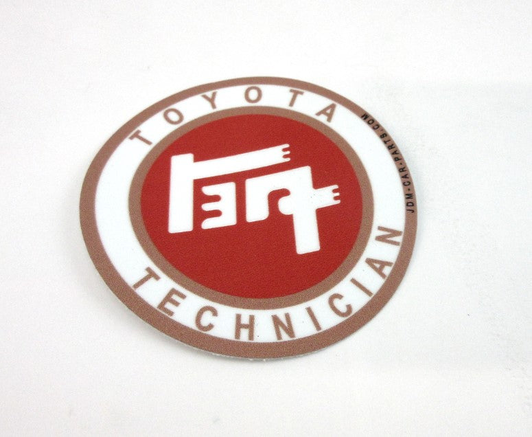 Toyota Engineer Sticker Toyota Vintage Style Technician Decal Round Shape – JDM CAR PARTS