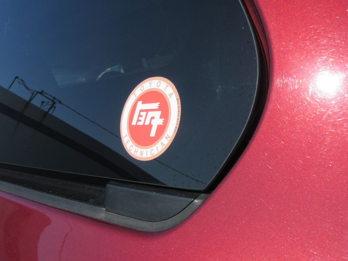 Toyota Engineer Sticker Toyota Vintage Style Technician Decal Round Shape – JDM CAR PARTS